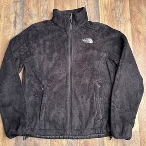 The North‎ Face Osito Fleece Jacket Women's Small Black Sherpa Exploring 6347